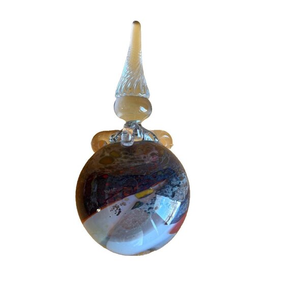 Robert Lee Fritz Studio Blown Art Glass Hanging Ball Decor Signed Dated 1982 - Picture 1 of 9